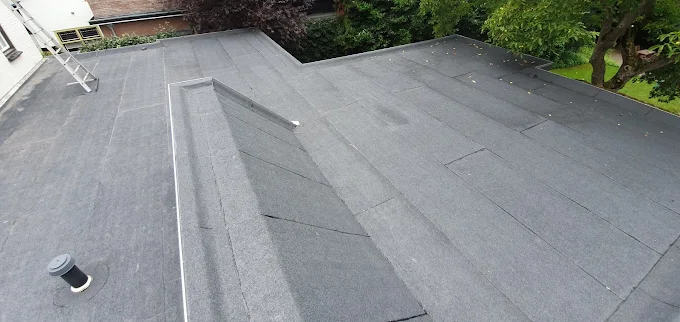 Detail bitumen aanleg licht hellend dak